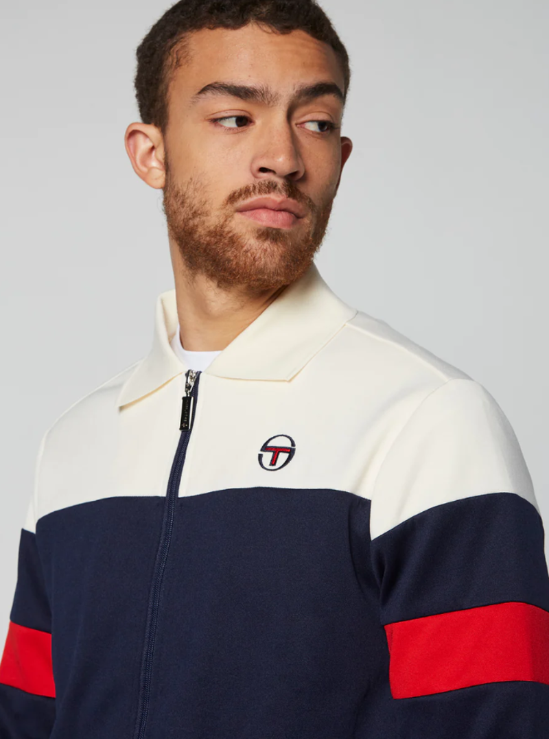 Sergio Tacchini  Tomme Track Top Cream/Blue XXXL ONLY-6